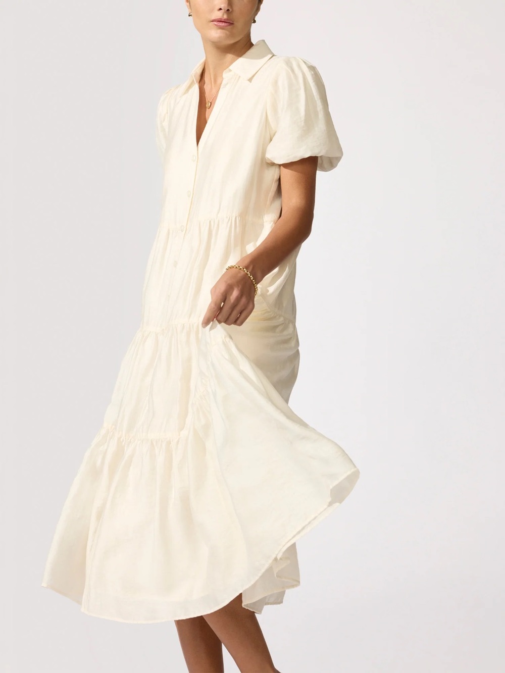 BROCHU WALKER The Havana Voile Dress XS